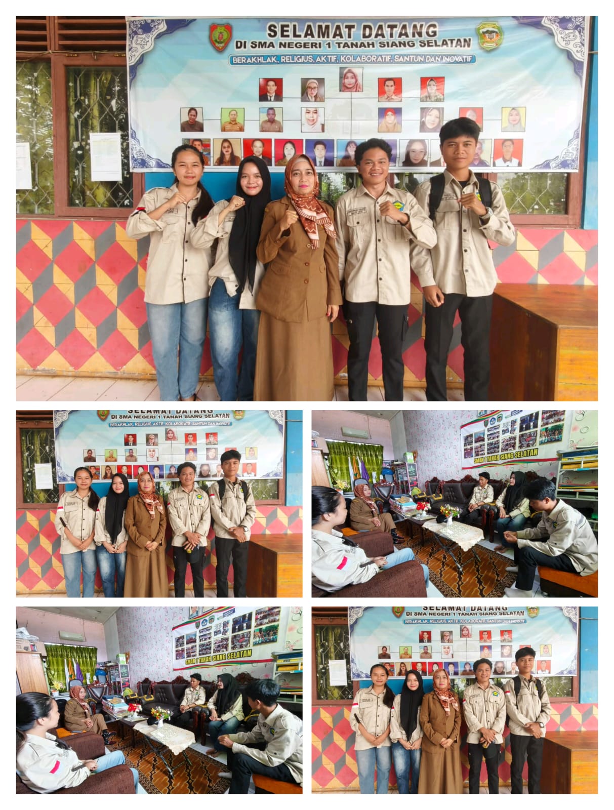 Kunjungan Alumni siswa angkatan 2024 ke SMA Negeri 1 Tanah Siang Selatan