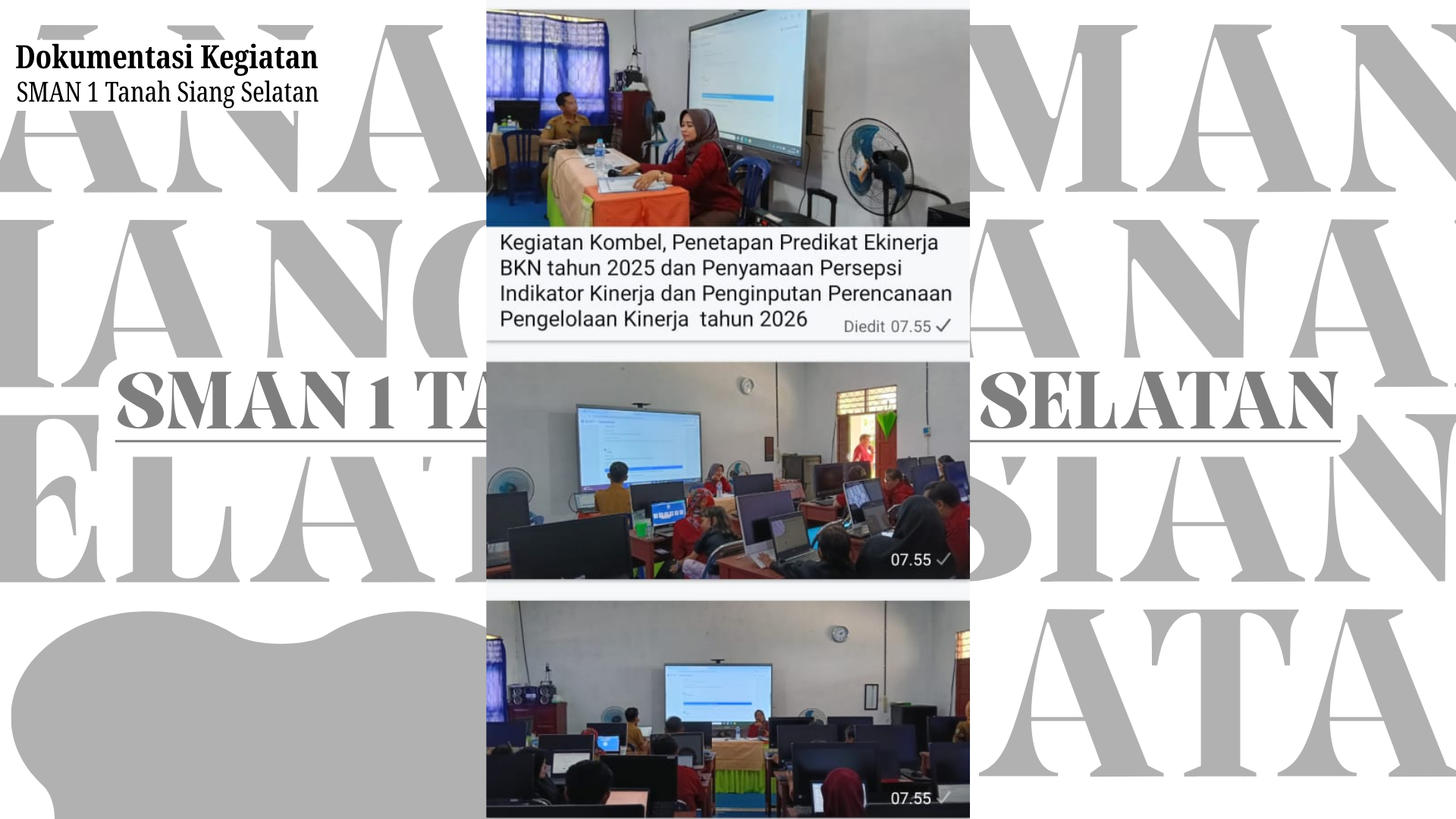 Perkuat Tata Kelola ASN: SMAN 1 Tanah Siang Selatan Tuntaskan Penetapan E-Kinerja dan Perencanaan 2026.