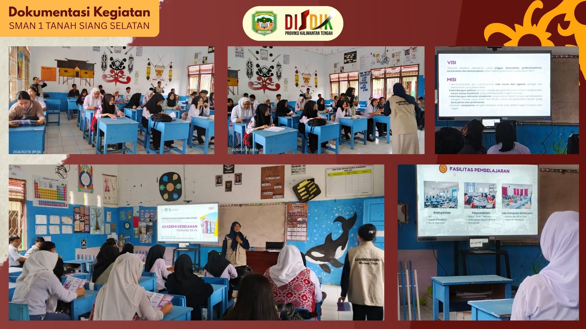 Sosialisasi Akademi Kebidanan (Akbid) Politeknik Murung Raya di SMAN 1 Tanah Siang Selatan