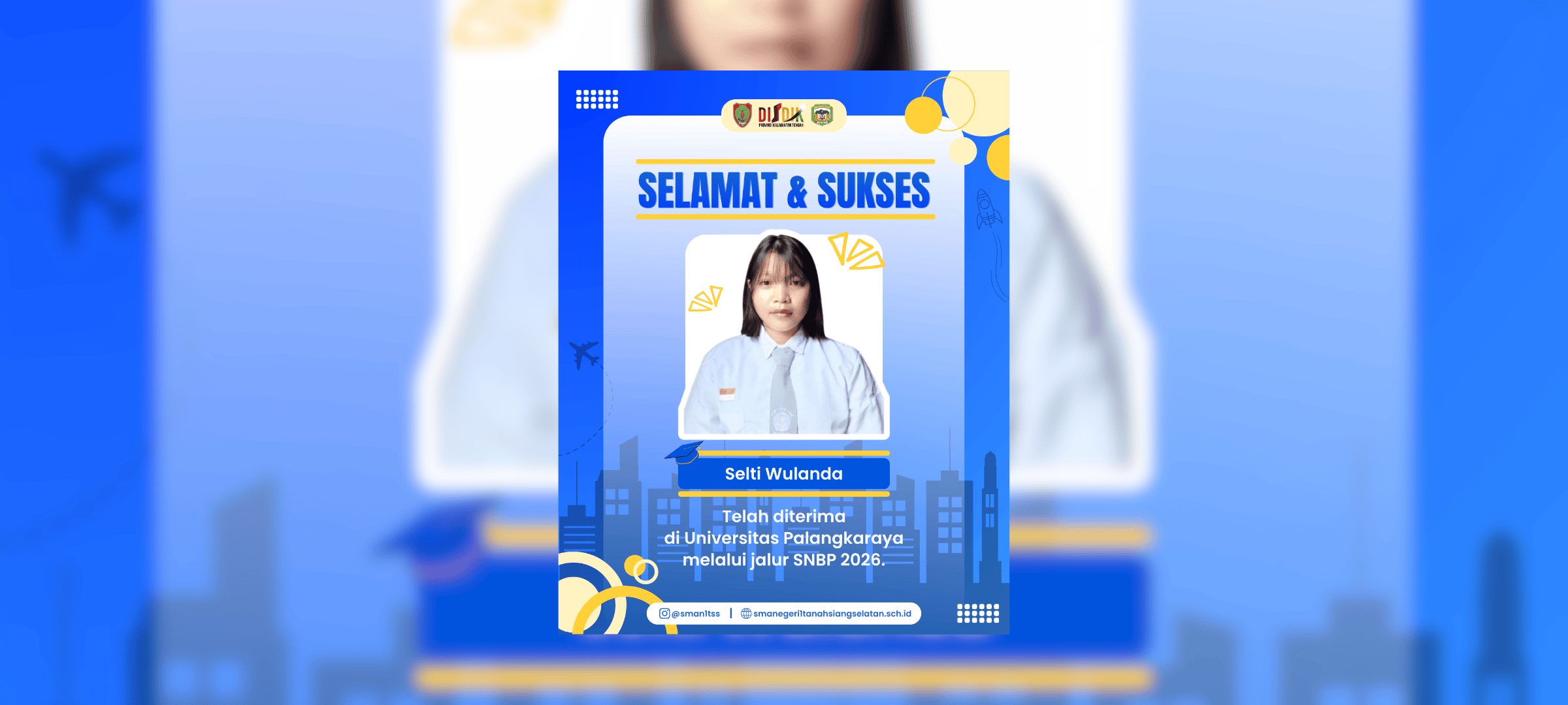 Siswa SMAN 1 Tanah Siang Selatan Lolos SNBP 2026, Tembus Program Studi Arsitektur