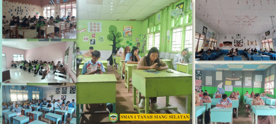 SMAN 1 Tanah Siang Selatan Laksanakan Ujian Akhir Semester Berbasis Online Tatap Muka